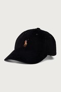 Polo Ralph Lauren καπέλο με γείσο γυναικείο κοτλέ μαύρο 211A90413