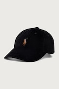 Polo Ralph Lauren καπέλο με γείσο γυναικείο κοτλέ μαύρο 211A90413