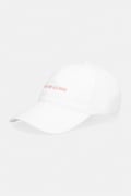 Calvin Klein czapka bejsbolówka damska bawełniana biała LV04F5089G