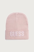 Guess czapka beanie dziecięca z wiskozy różowa J0BZ12 Z2Q00