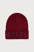 Guess czapka beanie dziecięca z wiskozą bordowa A0BZ01 Z2QQ0