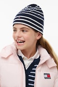 Tommy Hilfiger czapka beanie dziecięca bawełniana granatowa KA0KA00101