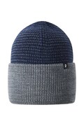 Reima czapka beanie dziecięca z wełną Vihje granatowa 5300370A