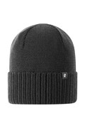 Reima czapka beanie dziecięca z wełną merino Kalotti czarna 5300232B