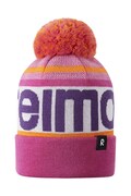 Reima czapka z pomponem dziecięca z wełną merino Taasko różowa 5300058B