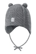 Reima czapka beanie dziecięca z wełny merino Sumu szara 5300379A