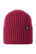 Reima czapka beanie dziecięca bawełniana Hattara czerwona 5300057B