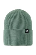 Reima czapka beanie dziecięca z wełny merino Reissari zielona 5300022B