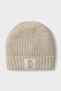 Mayoral Newborn шапка beanie за деца от памук бежова 9129