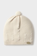 Mayoral Newborn шапка для немовлят бавовняна бежева 9127