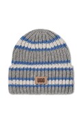 UGG czapka beanie dziecięca z dodatkiem wełny CHUNKY RIB BEANIE niebieska 106208