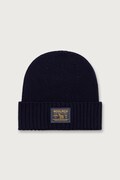 Woolrich CFWOAC2053MRUF0428 czapka wełniana męska fioletowa Legacy Patch
