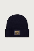 Woolrich CFWOAC2053MRUF0428 czapka wełniana męska fioletowa Legacy Patch