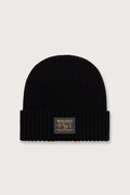Woolrich CFWOAC2053MRUF0428 czapka wełniana męska czarna Legacy Patch