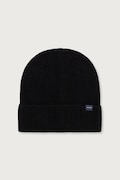 Woolrich CFWOAC0331MBUF0659 czapka męska z wełną czarna Knitted Ribbed