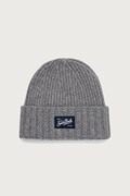 MC2 Saint Barth čiapka beanie pánska s vlnou sivá SHLL002