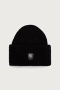 Blauer czapka beanie męska z dodatkiem wełny czarna BLUA05573