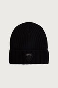 Blauer czapka beanie męska z dodatkiem wełny czarna BLUA05556
