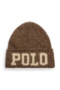 Polo Ralph Lauren czapka męska z wełną brązowa 449959366