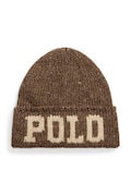 Polo Ralph Lauren czapka męska z wełną brązowa 449959366