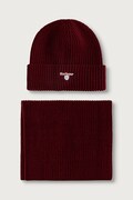 Barbour komplet męski z bawełny bordowy MGS0107