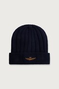 Aeronautica Militare czapka beanie męska bawełniana granatowa CU0098UL00485