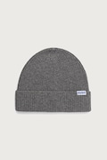 HUGO Blue čiapka beanie pánska s vlnou Xiav_1 sivá 50572027