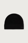BOSS Green čiapka pánska s prímesou vlny Aflix_Beanie čierna 50572052