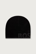 BOSS Green czapka męska z dodatkiem wełny Reviso_Beanie czarna 50572050