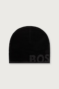 BOSS Green czapka męska z dodatkiem wełny Reviso_Beanie czarna 50572050