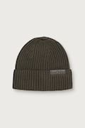Tommy Jeans czapka beanie męska bawełniana zielona AM0AM14865