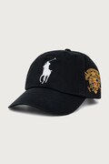 Polo Ralph Lauren șapcă pentru bărbați din bumbac neagră 710B28685