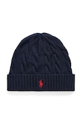 Polo Ralph Lauren czapka męska wełniana granatowa 710B23668