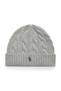 Polo Ralph Lauren czapka męska wełniana szara 710B23668