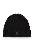 Polo Ralph Lauren czapka męska wełniana czarna 710B23668