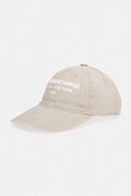 Armani Exchange czapka bejsbolówka męska bawełniana beżowa XM003634 AF15502