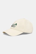 Drôle de Monsieur Vine Embroidered Slogan czapka z daszkiem bawełniana męska beżowa L-CP206-CO138