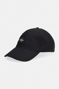 Calvin Klein czapka z daszkiem męska bawełniana czarna LV04D5136G
