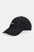 Calvin Klein czapka z daszkiem męska bawełniana czarna LV04D5136G