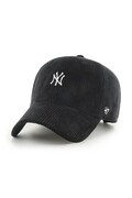 47 brand czapka z daszkiem sztruksowa MLB New York Yankees czarna B-THCBR17EWS-BK