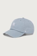 47 brand czapka z daszkiem bawełniana MLB New York Yankees turkusowa B-BSRNR17GWS-A04