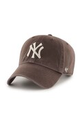 47 brand czapka z daszkiem bawełniana MLB New York Yankees brązowa B-NLRGW17GWS-BWB