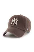 47 brand czapka z daszkiem bawełniana MLB New York Yankees brązowa B-NLRGW17GWS-BWB