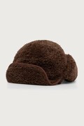 Kangol czapka uszatka FAUX SHEARLING UTILITY FLAP brązowa K5356.BR204