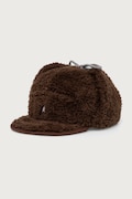 Kangol ušanka FAUX SHEARLING UTILITY FLAP hnědá K5356.BR204