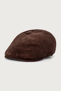 Kangol kapa s ravnim šiltom od samta CORD HAWKER smeđa K4177HT.BR204