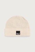 Jack Wolfskin czapka PERGAMON BEANIE beżowa A66719