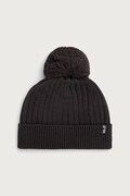 Jack Wolfskin czapka z pomponem z wełną szara A66177