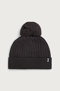 Jack Wolfskin czapka z pomponem z wełną szara A66177