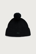 Lacoste czapka z pomponem z wełną zielona RB7028